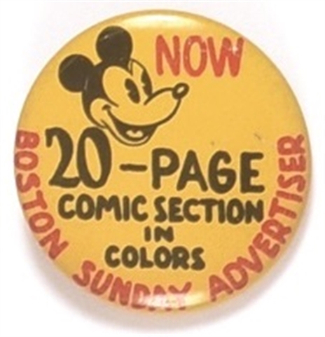 Mickey Mouse Boston Sunday Advertiser