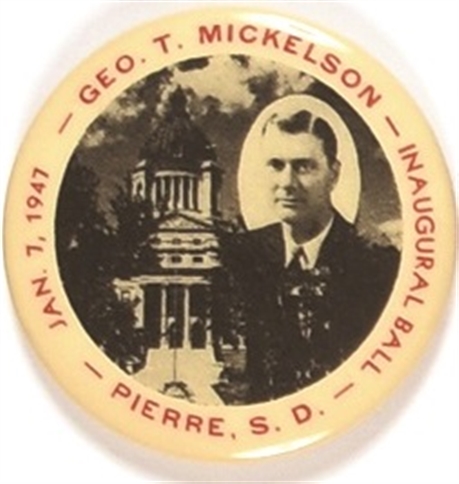 Mickelson South Dakota Inaugural Pin