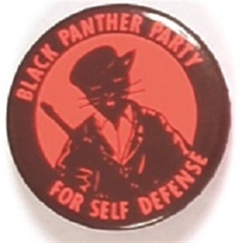 Black Panther Party for Self Defense Red Celluloid