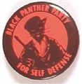 Black Panther Party for Self Defense Red Celluloid