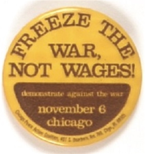 Freeze the War, Not Wages