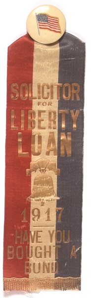 World War I Liberty Loan Solicitor