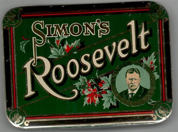 Theodore Roosevelt Tin Cigar Box