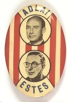 Adlai and Estes Rare Oval Jugate
