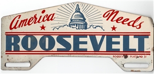 America Needs Roosevelt License