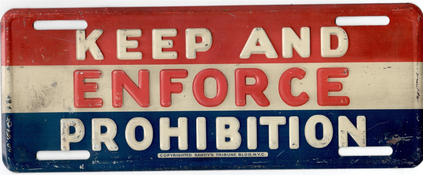 Keep and Enforce Prohibition License