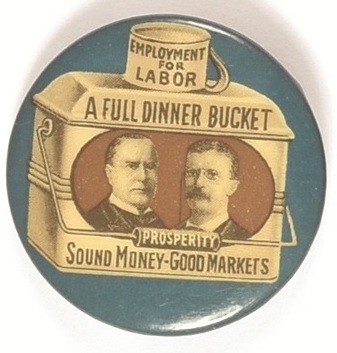 McKinley, Roosevelt Blue Dinner Bucket