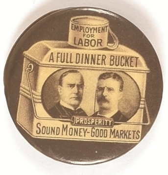 McKinley, Roosevelt Brown Dinner Bucket