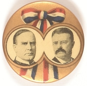 McKinley, Roosevelt Ribbon Design Jugate