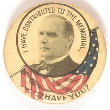 I Have Contributed to the McKinley Memorial