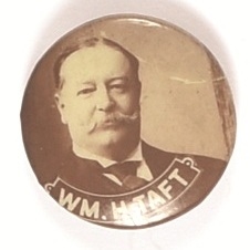 William Howard Taft Sepia Celluloid