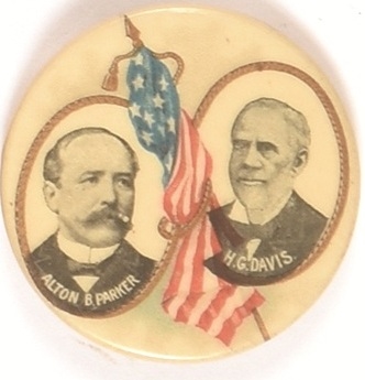 Parker, Davis Flag Jugate Celluloid