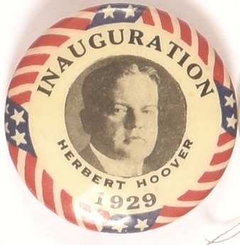 Hoover 1929 Inaugural Pin