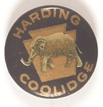 Harding, Coolidge Pennsylvania Keystone