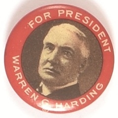 Harding for President Red Border