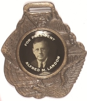 Alf Landon Celluloid Fob
