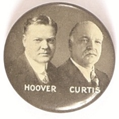 Hoover and Curtis Celluloid Jugate