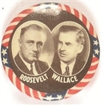 Roosevelt, Wallace Celluloid Jugate
