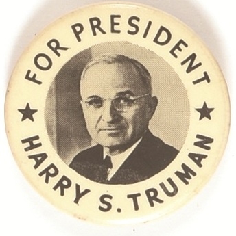 Scarce Truman for President Celluloid