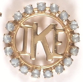 Ike Blue Brooch