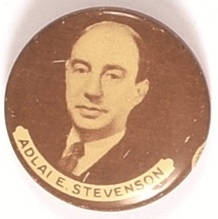 Adlai Stevenson Sepia Litho