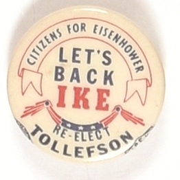 Lets Back Ike, Tollefson WA Coattail