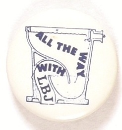 All the Way With LBJ Toilet Celluloid