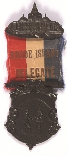 Roosevelt Rhode Island Delegate Badge