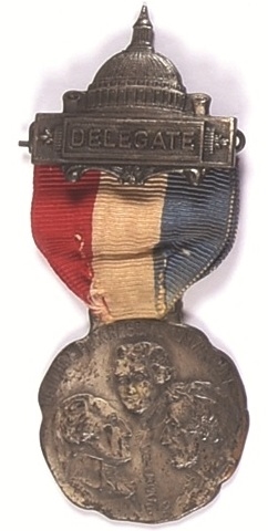Roosevelt 1912 Progressive Party Delegate Badge