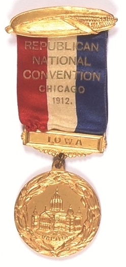 Taft 1912 GOP Convention Iowa Badge