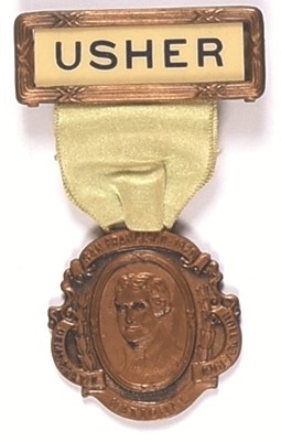 Cox 1920 Convention Usher Badge