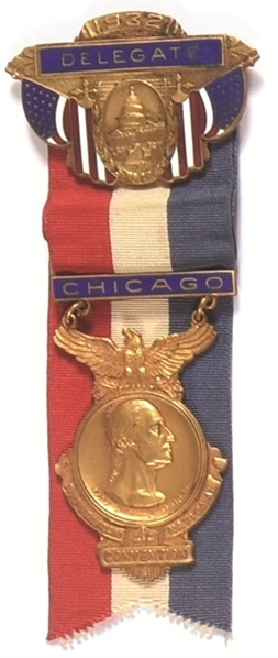Hoover 1932 Convention Delegate Badge