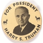 Truman for President Donkeys Pin