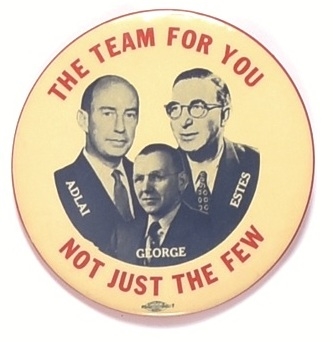 Stevenson the Team for You Pennsylvania Coattail
