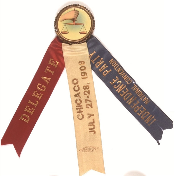 Independence Party 1908 Delegate Badge
