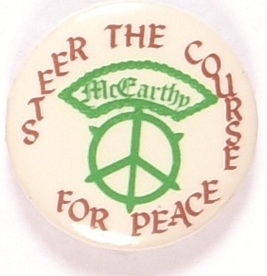 McCarthy Steer the Course for Peace