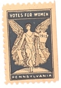 Votes for Women Blue PA Stamp