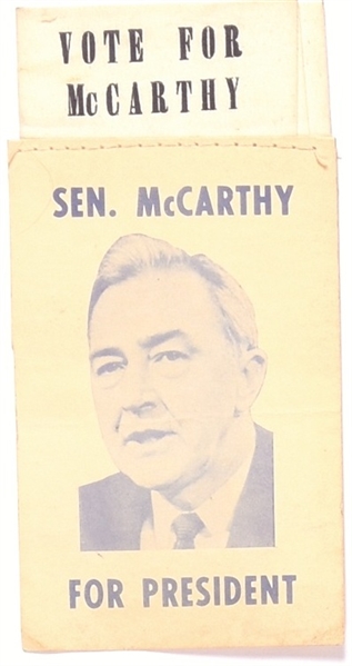 Vote for McCarthy Pocket Handkerchief