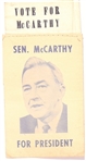 Vote for McCarthy Pocket Handkerchief