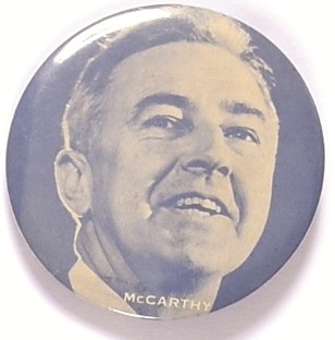 McCarthy Blue and White Celluloid