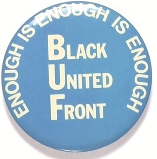 Black United Front Civil Rights Pin
