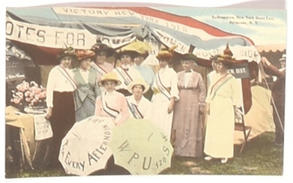 NY State Fair 1915 Suffrage Postcard