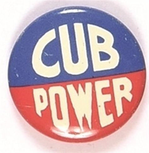 Cub Power Baseball Pin