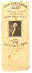Whig Celebration 1837 Ribbon