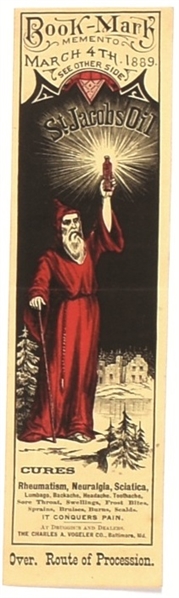 Harrison 1889 Inaugural Bookmark