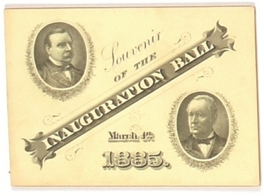 Cleveland 1885 Inaugural Program