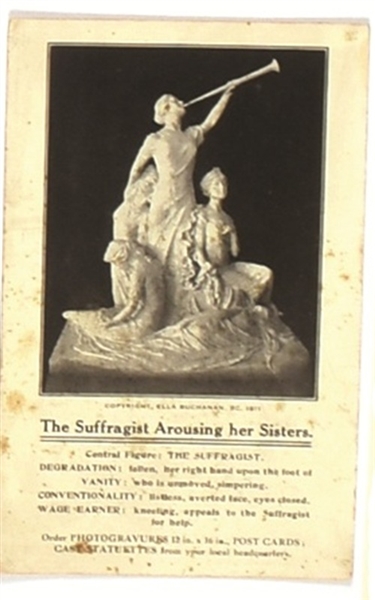 Suffrage Trumpeter Postcard