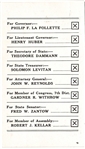LaFollette, Zantow Wisconsin Palm Card