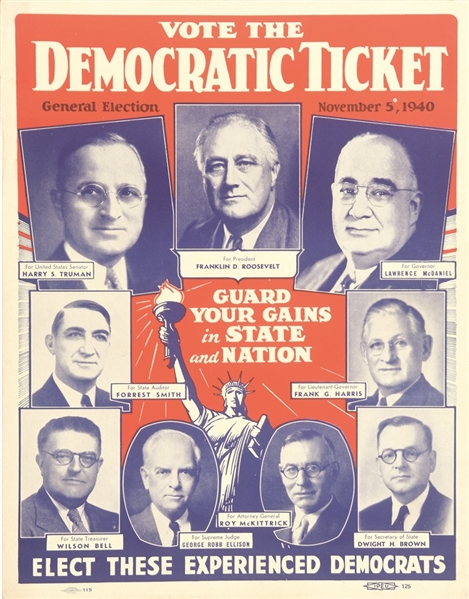 FDR Missouri Coattail Poster