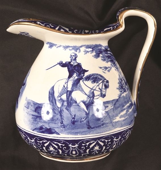 George Washington Buffalo Pottery Pitcher